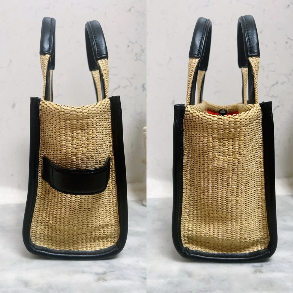 Authentic Marc Jacobs “The Tote Bag” in Natural size Small Woven Tote Bag